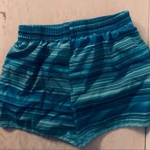 Girls Blue Athletic Shorts